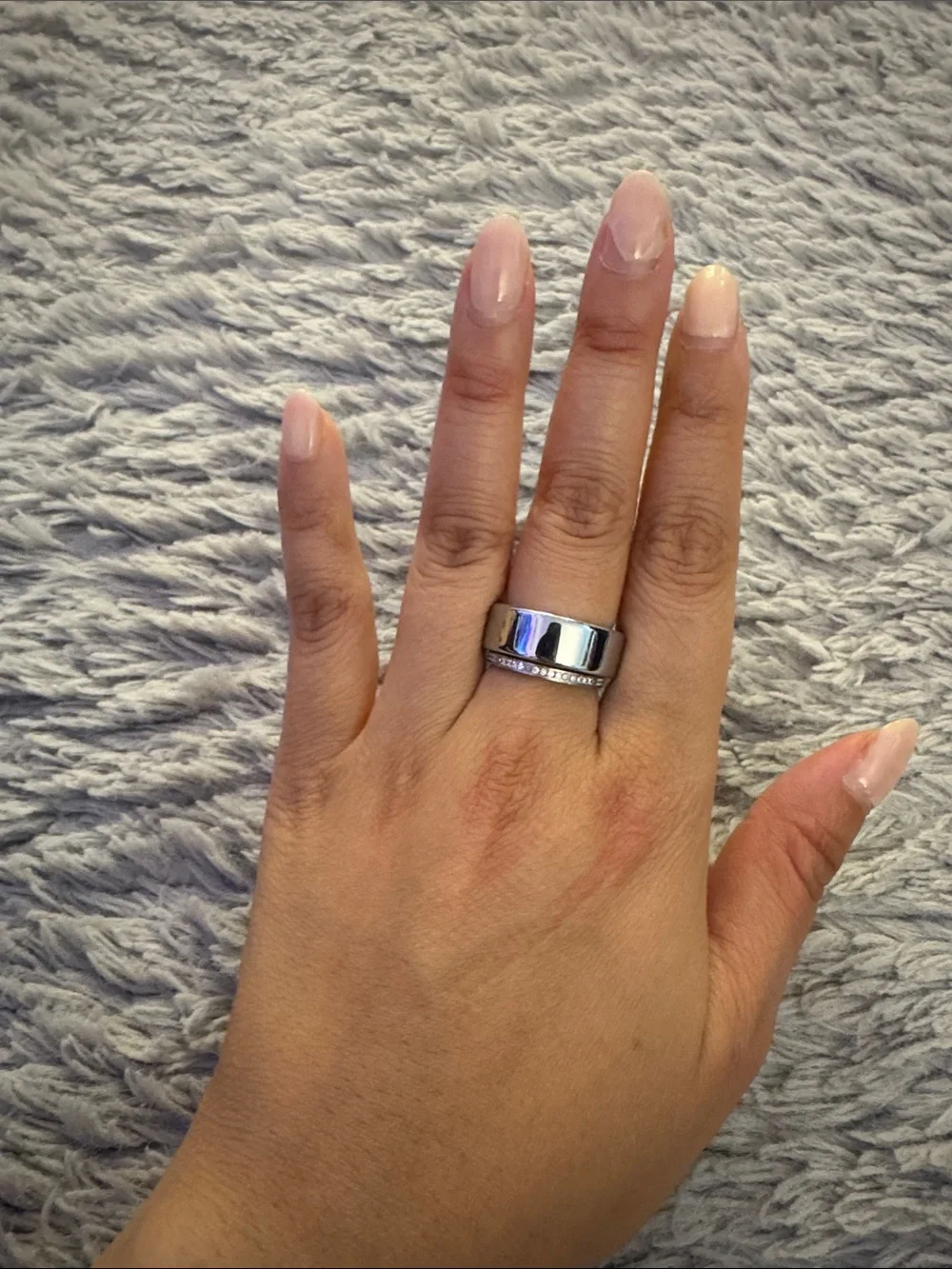 Oura 4 Silver Ring Size 8